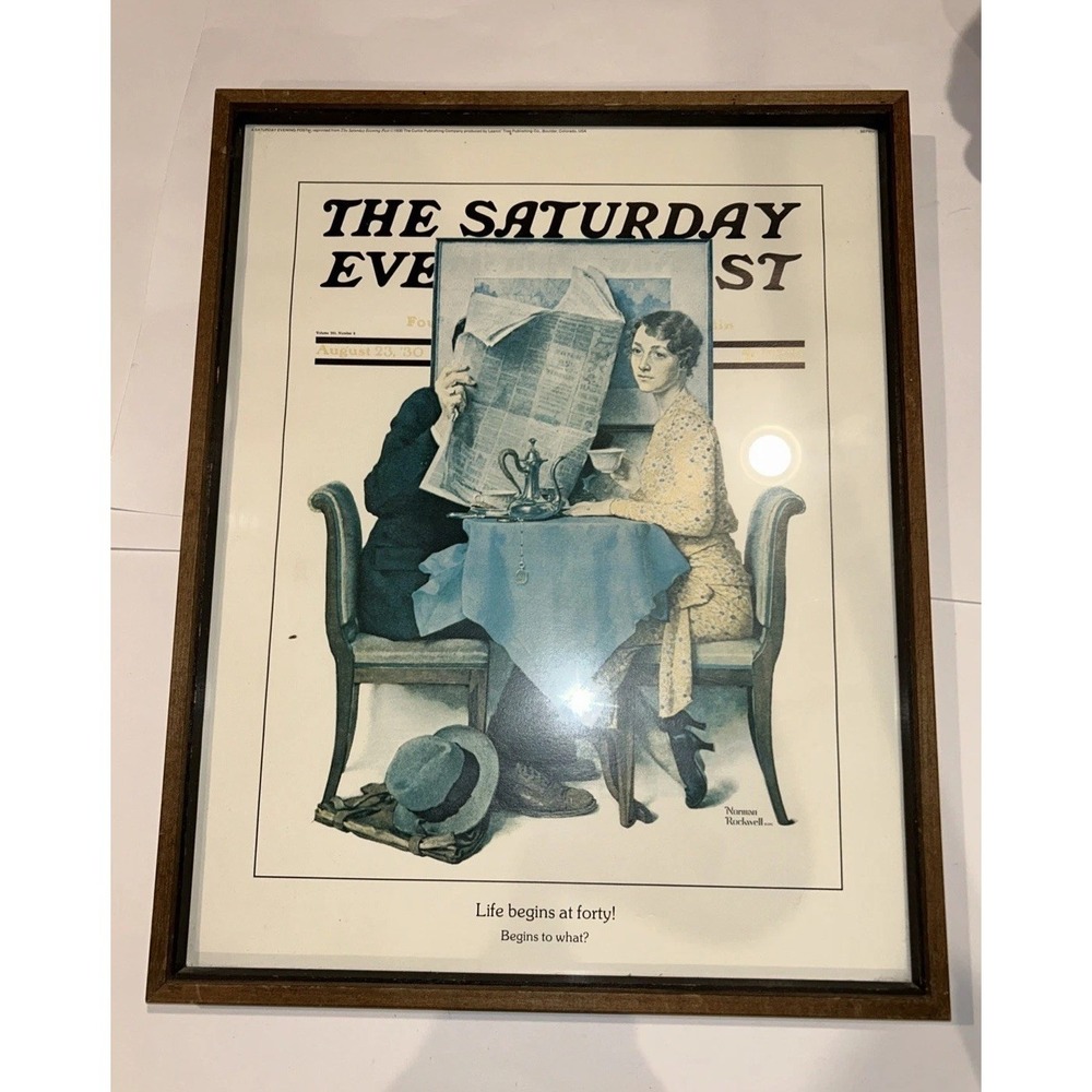AT THE BREAKFAST TABLE (Couple Sits in Silence) by‎ Norman Rockwell